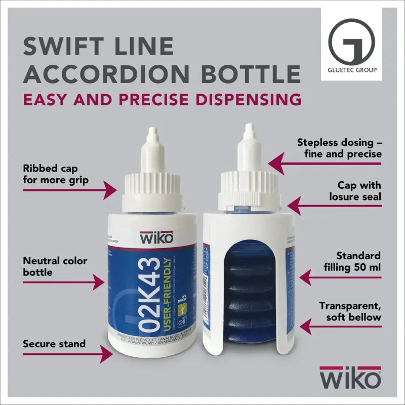 Einfach und präzise dosieren mit der Swift Line Ziehharmonika 50 ml.