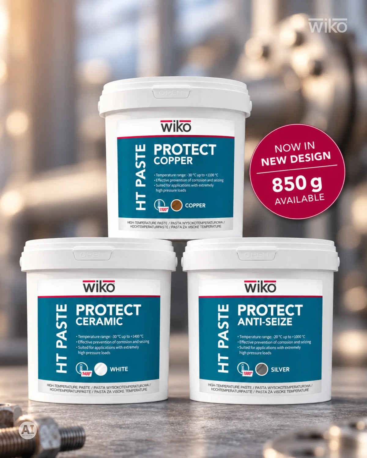 WIKO® HT-Pasten jetzt im neuen 850-g-Gebinde