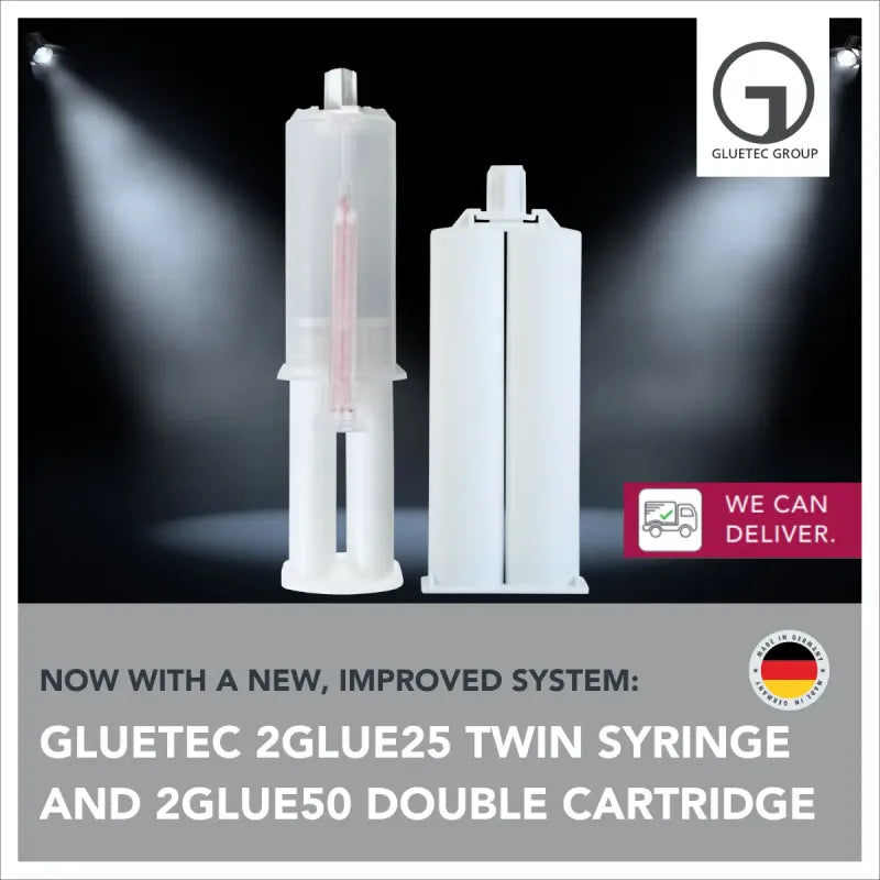 Exklusiv bei GLUETEC: 2GLUE Zwillingsspritze