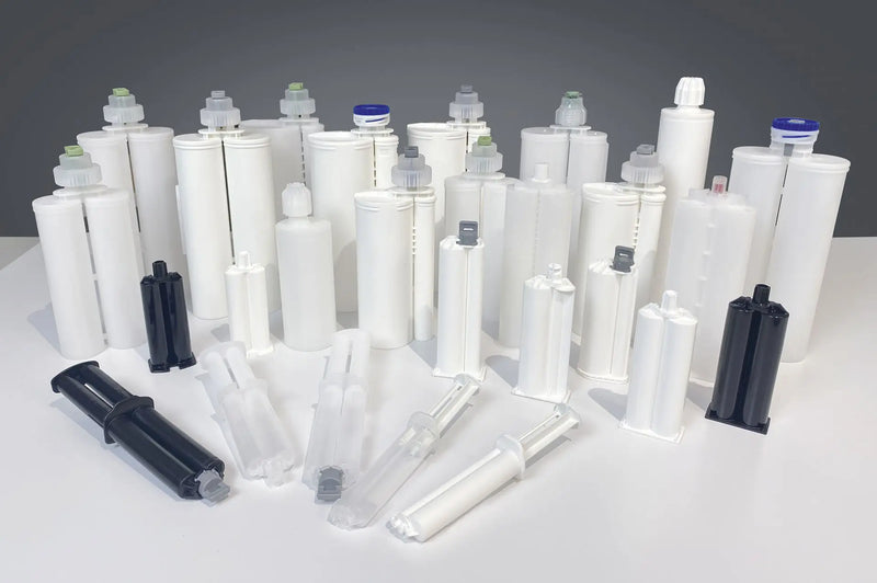 2K Cartridges and Syringes Group Photo - GLUETEC & WIKO