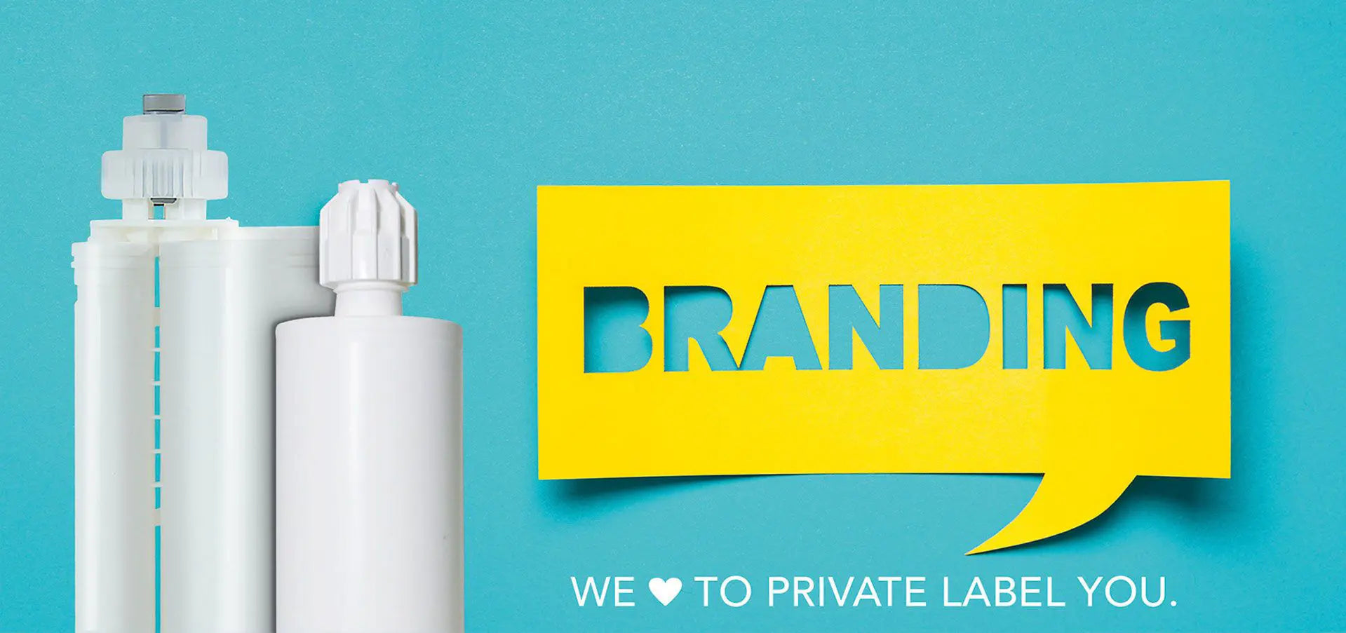 Banner Leistungen Private Label - GLUETEC & WIKO