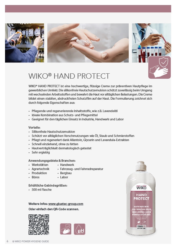 Flyer Hand Protect - GLUETEC & WIKO