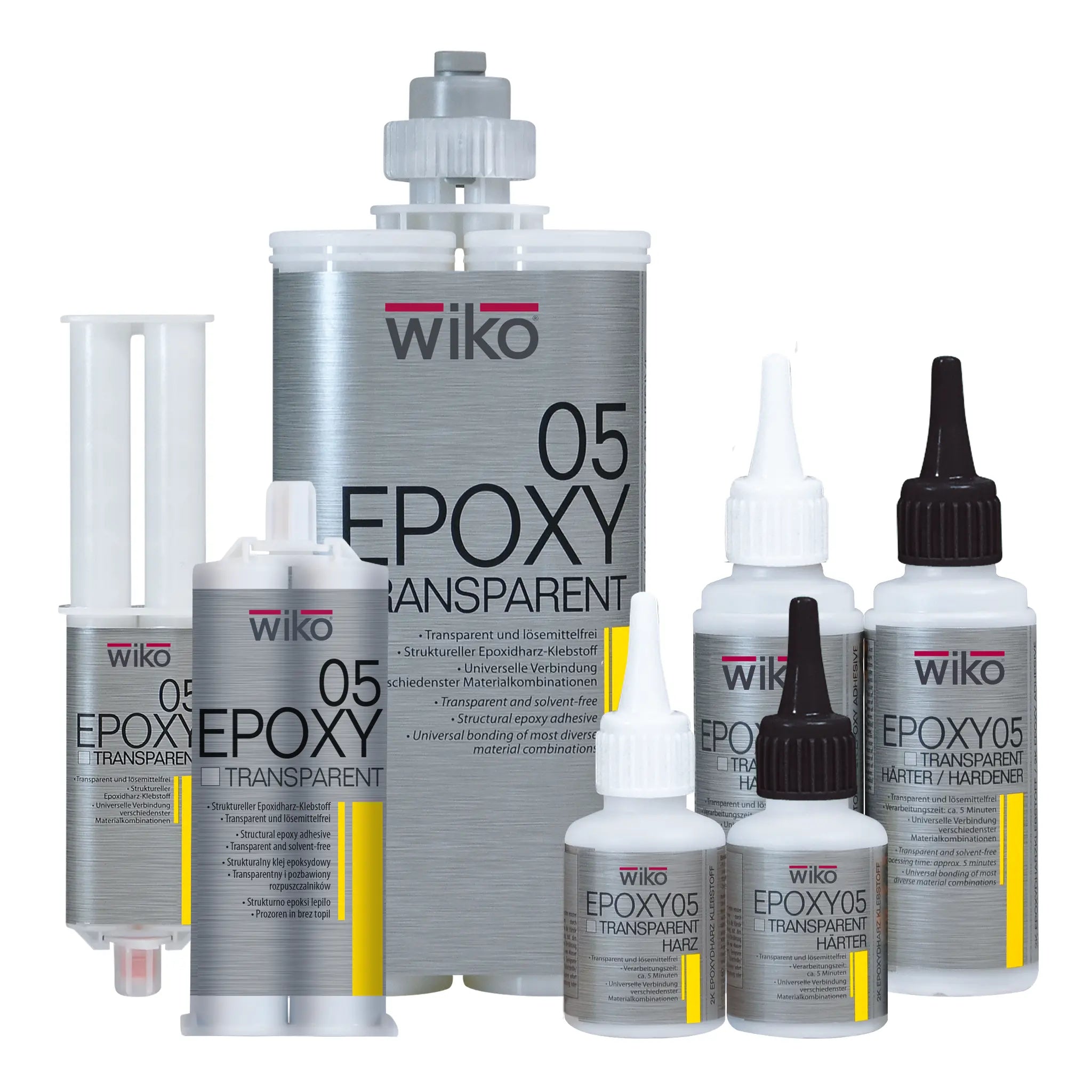 Epoxy 05 transparent Gruppenfoto - GLUETEC & WIKO