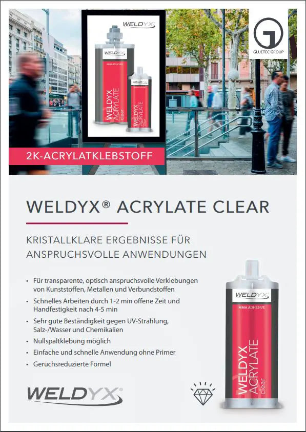 Weldyx Acrylate clear - GLUETEC & WIKO