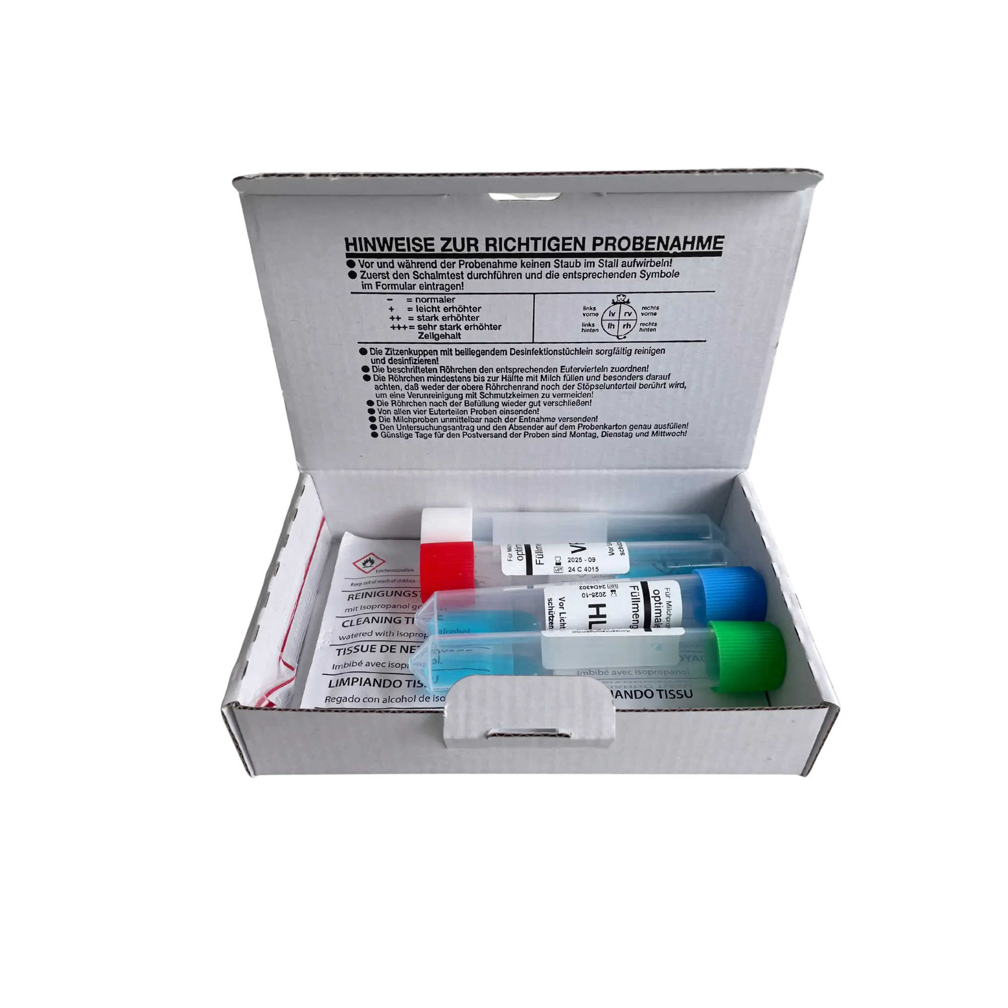 GLUETEC BU-TEST-KIT (VIERTELGEMELKSPROBEUNTERSUCHUNG)
