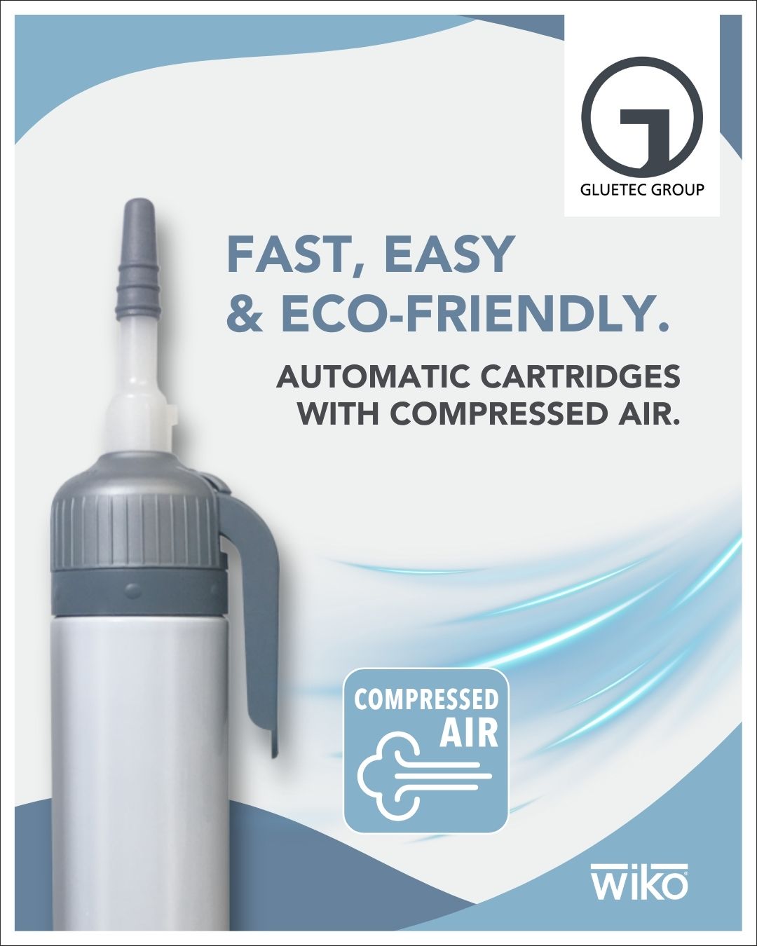Automatic cartridges for silicones and MS polymers