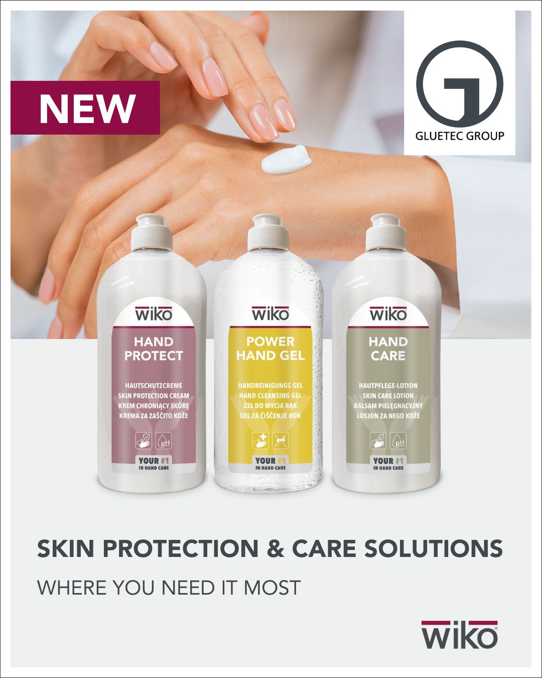 Now new in the portfolio: personal hygiene products for professional use